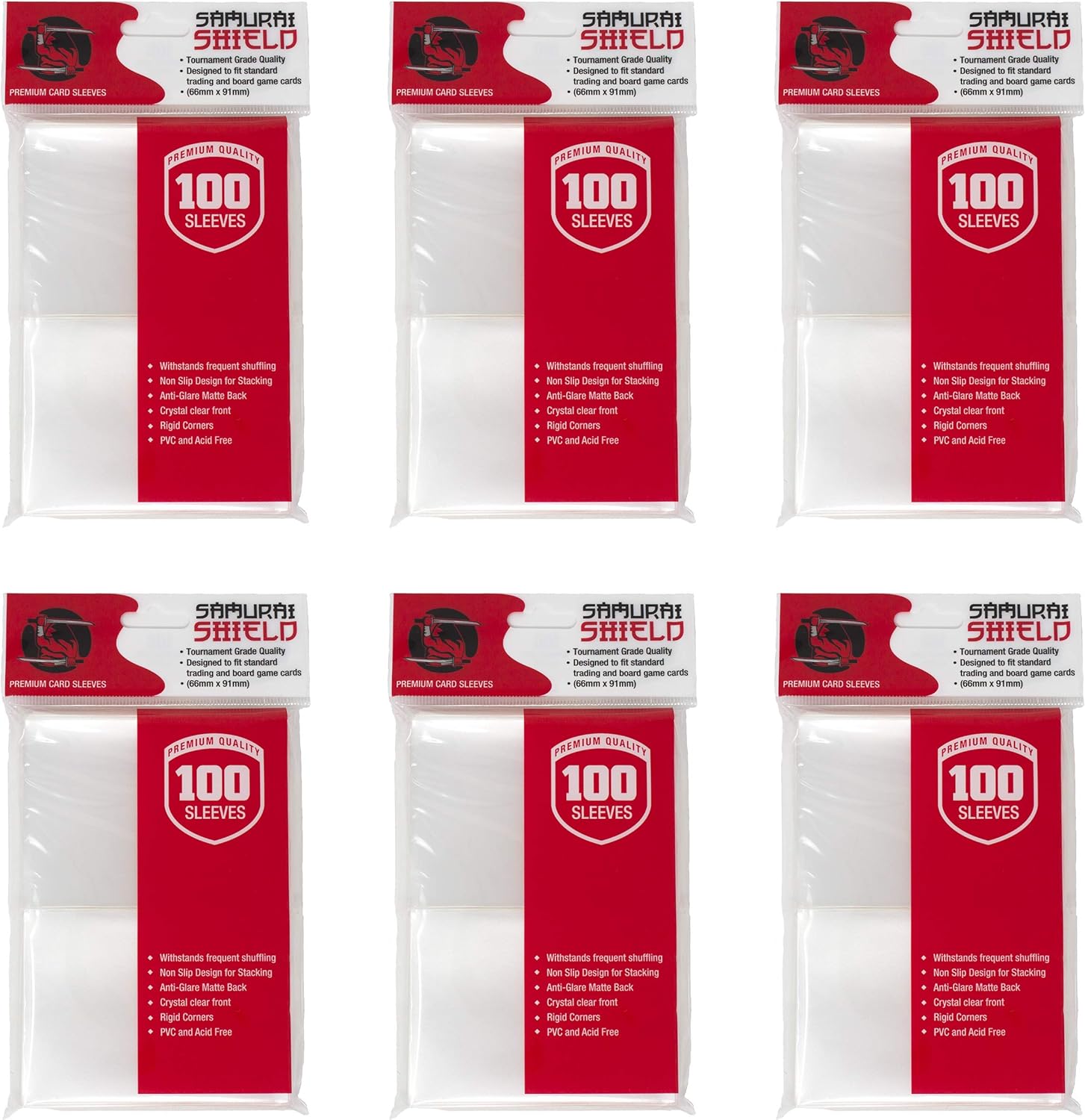 Premium Clear Matte Trading Card Sleeves (100 Stuks)